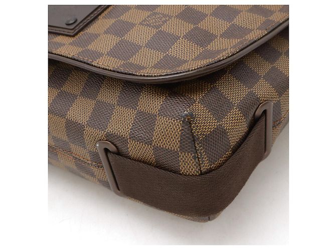 Borsa a Spalla Damier Brooklyn MM di Louis Vuitton Marrone - vista 3