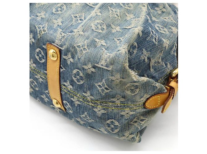 Borsa tote Neo Cabby MM in denim Monogram Louis Vuitton Blu - vista 3