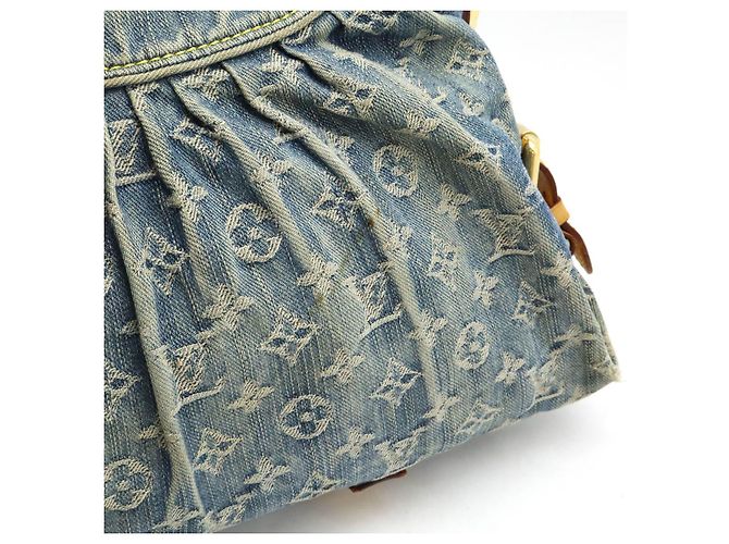 Borsa tote Neo Cabby MM in denim Monogram Louis Vuitton Blu - vista 9