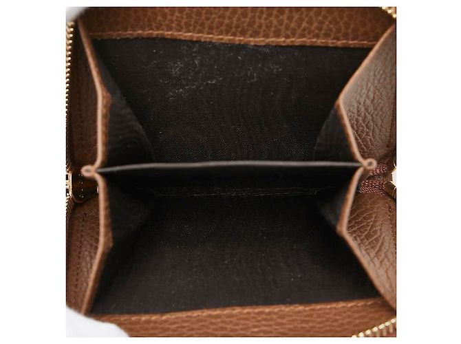 Portafoglio in pelle GG Canvas Gucci Marrone Beige - vista 8