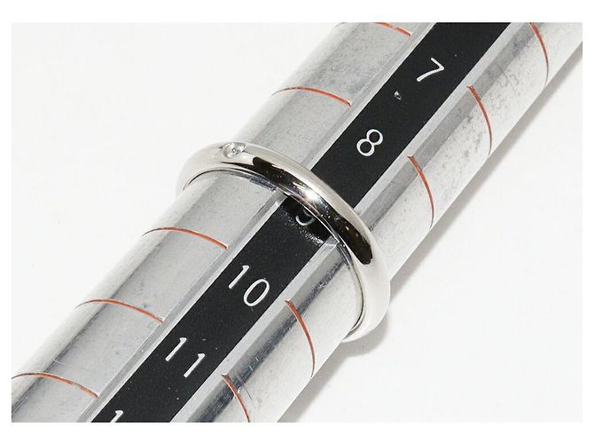 Love Cartier Pt950 1895 Wedding Ring Ring B40577 Size 9 Silvery Metallic - view 2