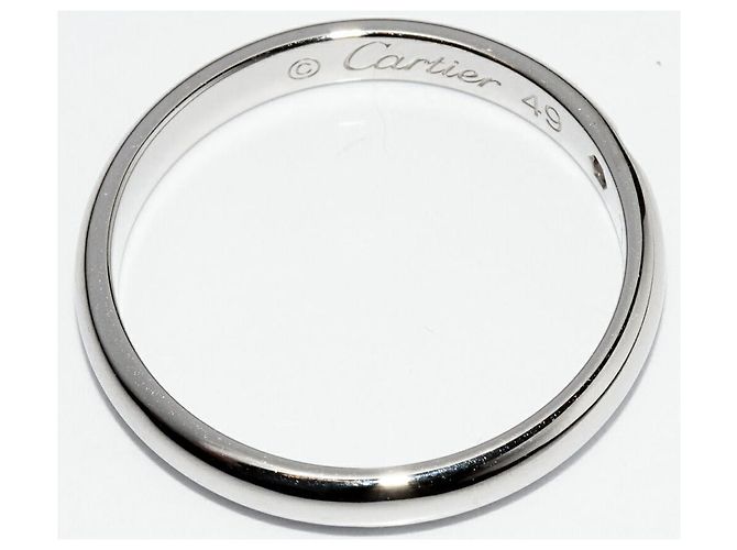 Love Cartier Pt950 1895 Wedding Ring Ring B40577 Size 9 Silvery Metallic - view 3
