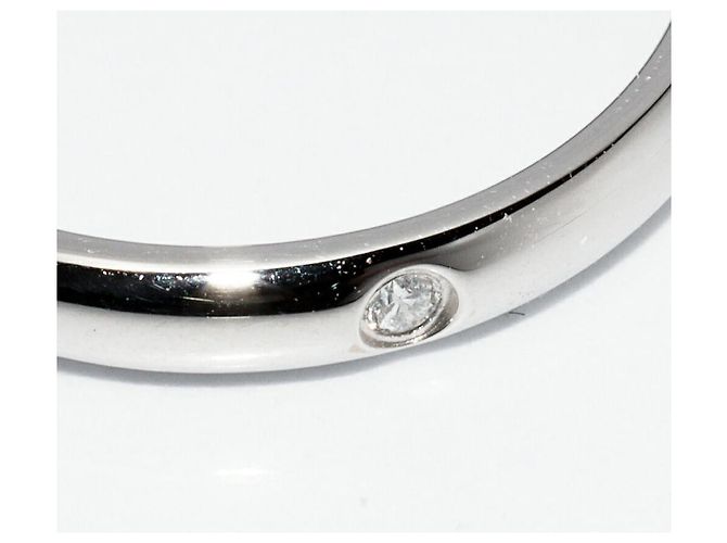 Love Cartier Pt950 1895 Wedding Ring Ring B40577 Size 9 Silvery Metallic - view 5