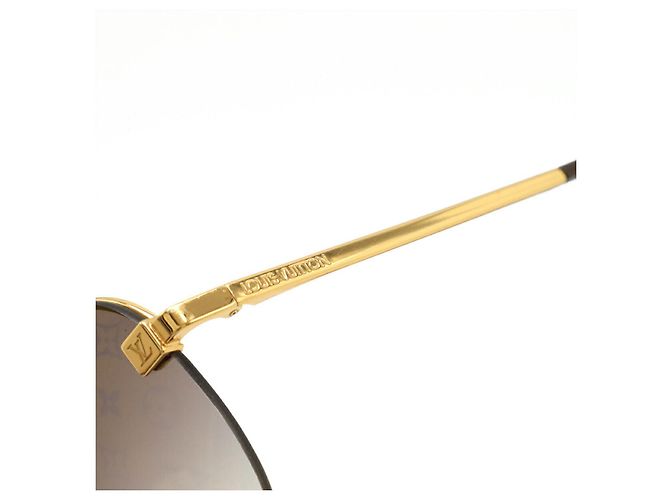 Louis Vuitton Clockwise Monogram Sunglasses Golden Metallic - view 4