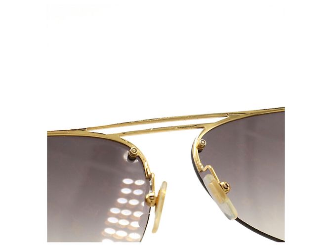 Louis Vuitton Clockwise Monogram Sunglasses Golden Metallic - view 6