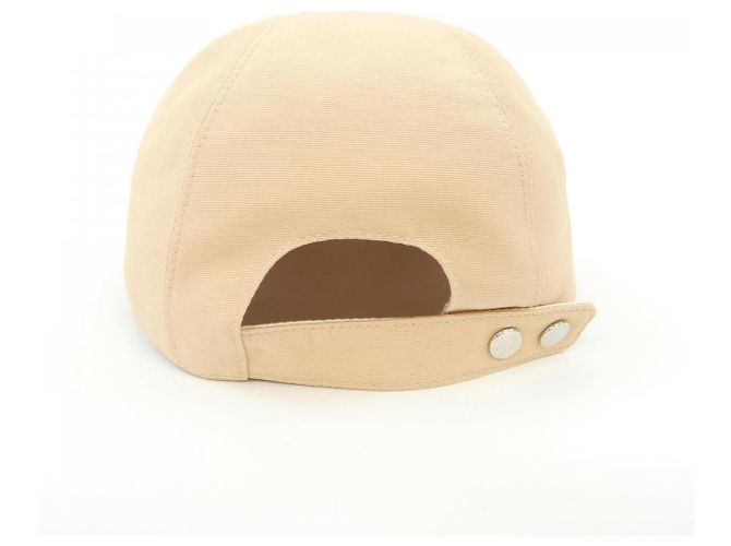 Hermès Cappello in cotone Hermes H251057N Marrone Beige - vista 4