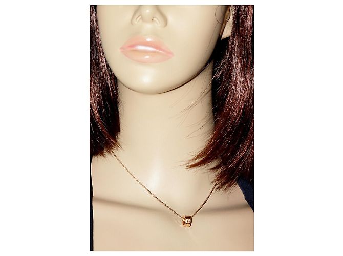 Collar Péndulo Panda Unplant K18PG Louis Vuitton Q93198 Edición Limitada 800 Rosa - vista 2