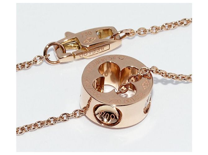 Collar Péndulo Panda Unplant K18PG Louis Vuitton Q93198 Edición Limitada 800 Rosa - vista 4