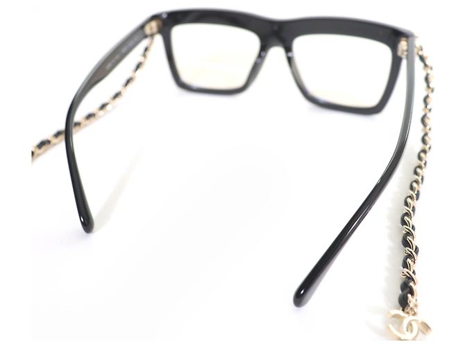 Timeless Occhiali da sole Chanel COCO Mark Chain Nero - vista 6