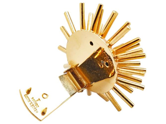 Hermès Brosche Golden Metallisch - Ansicht 4
