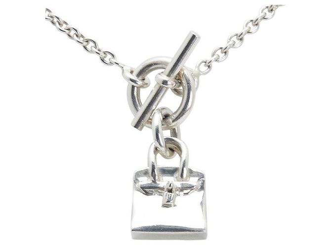 Collar Amulette SV925 Hermès Birkin Plata Metálico - vista 2