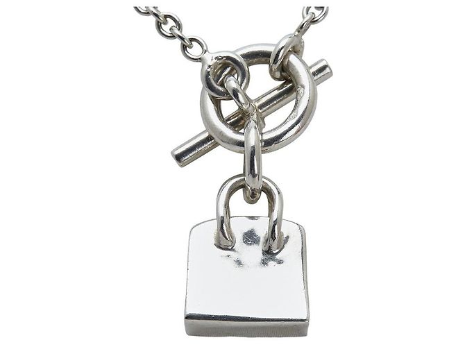 Collar Amulette SV925 Hermès Birkin Plata Metálico - vista 3