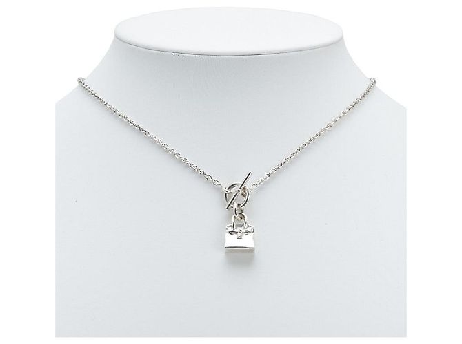 Collar Amulette SV925 Hermès Birkin Plata Metálico - vista 8