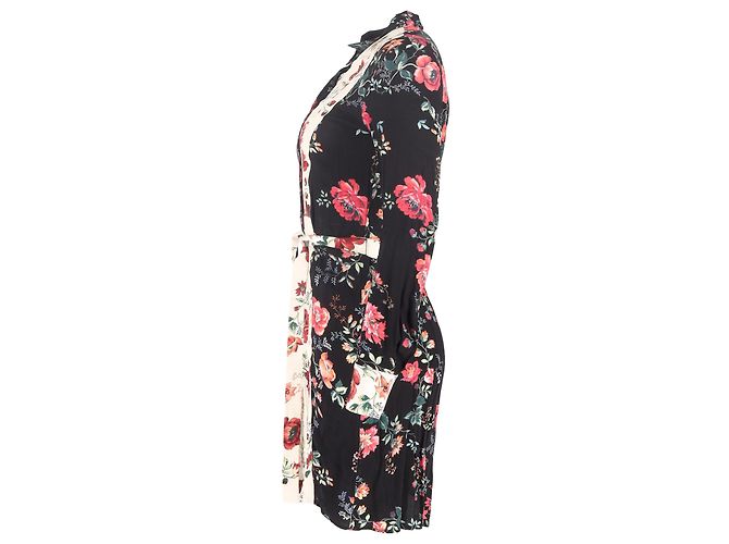 Camicia dress bicolore Maje Riller in viscosa stampata floreale - vista 2