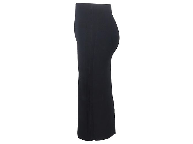 Falda Midi Victoria Beckham en Viscosa Negra Negro - vista 2