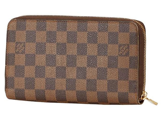 Portafoglio lungo Zippy Organizer Damier Louis Vuitton Metallico Bronzo - vista 2