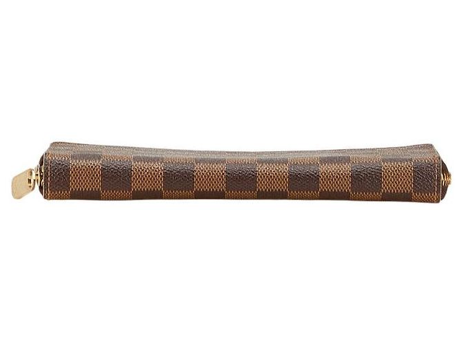 Portafoglio lungo Zippy Organizer Damier Louis Vuitton Metallico Bronzo - vista 3