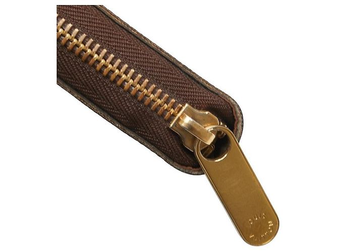 Portafoglio lungo Zippy Organizer Damier Louis Vuitton Metallico Bronzo - vista 4