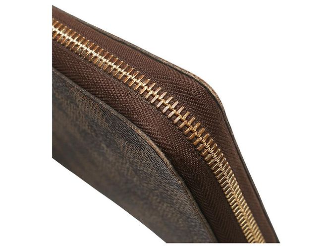 Portafoglio lungo Zippy Organizer Damier Louis Vuitton Metallico Bronzo - vista 7