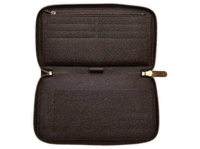 Portafoglio lungo Zippy Organizer Damier Louis Vuitton Metallico Bronzo - vista 8