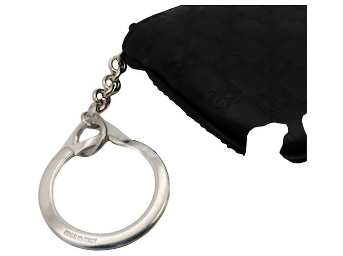Gucci Micro GG Leather Coin Case Key Case 544476 Black - view 7