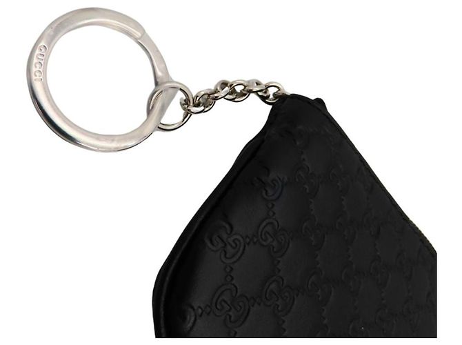 Gucci Micro GG Leather Coin Case Key Case 544476 Black - view 8