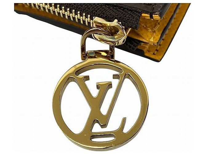 Slender Carteira Compacta Monogram Lisa da Louis Vuitton Marrom - vista 7