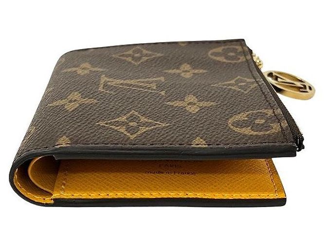 Slender Carteira Compacta Monogram Lisa da Louis Vuitton Marrom - vista 8