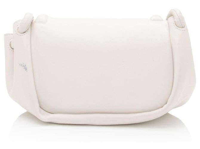 Borsa a tracolla in agnello Bottega Veneta Beak Bianco - vista 3