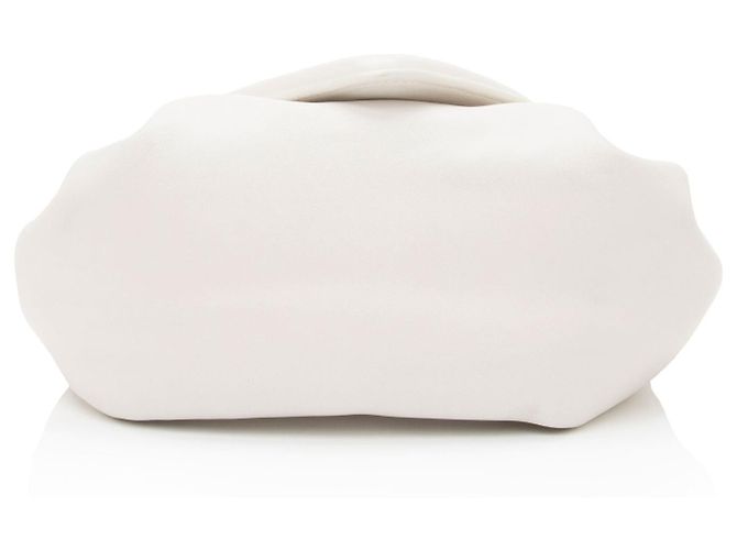 Borsa a tracolla in agnello Bottega Veneta Beak Bianco - vista 4
