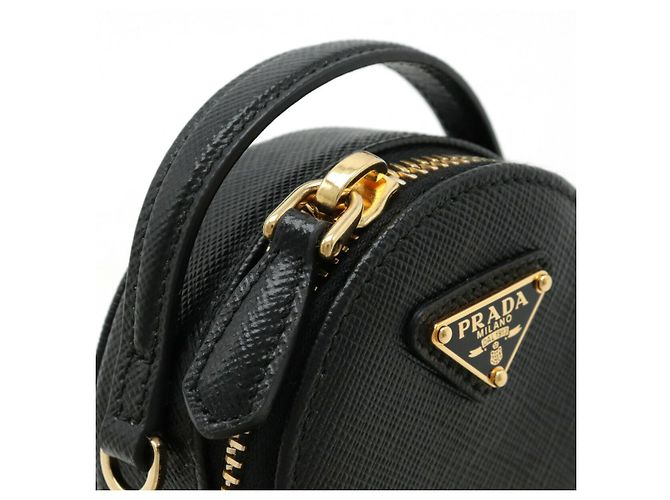 Mini Pochete de Couro Saffiano Prada Preto - vista 4