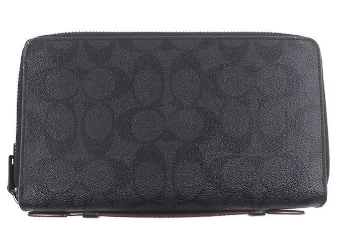 Coach Signature Leather Long Wallet - view 2