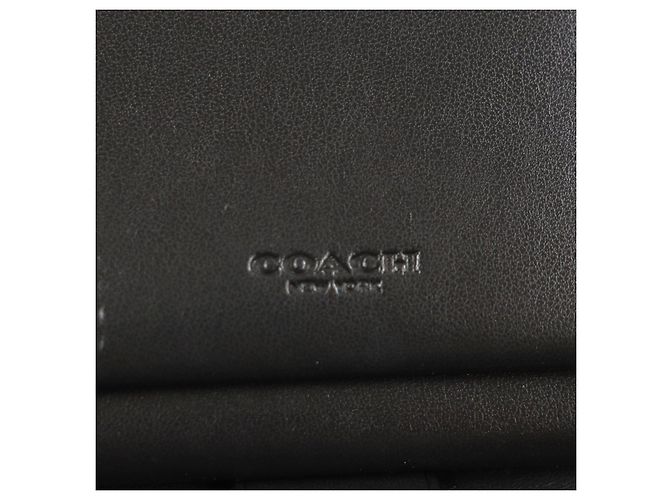 Coach Signature Leather Long Wallet - view 9