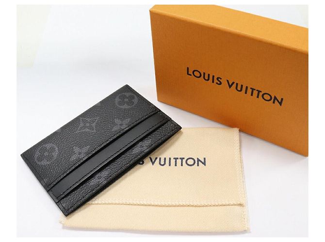 Portafoglio doppio per carte Louis Vuitton Monogram Eclipse M62170 Nero - vista 2