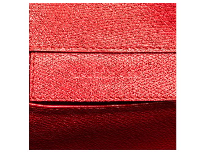 Balenciaga La Mini Borsa in Pelle 2in1 Rosso - vista 10