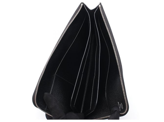 Hermès Remix Combine Epsom Lang-Zip-Wallet Schwarz - Ansicht 3
