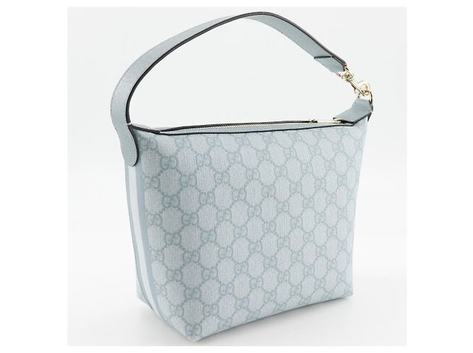 Borsa a Spalla Gucci Ophidia GG Supreme Blu - vista 3