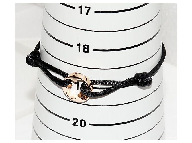 Bracciale Lien Empreinte K18PG Louis Vuitton Q95647 Nero - vista 2