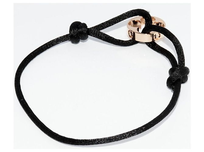 Bracciale Lien Empreinte K18PG Louis Vuitton Q95647 Nero - vista 3