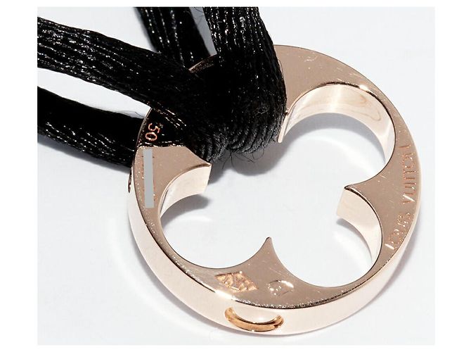 Bracciale Lien Empreinte K18PG Louis Vuitton Q95647 Nero - vista 4
