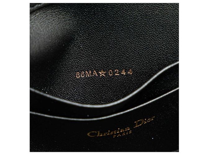 Christian Dior Borsa a Spalla MyDior in Pelle di Agnello Nero - vista 10