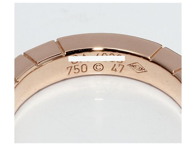 Cartier K18PG Lanieres Ring B40483 Größe 7 Pink - Ansicht 4