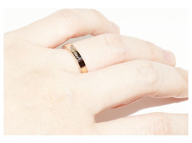 Cartier K18PG Lanieres Ring B40483 Größe 7 Pink - Ansicht 5