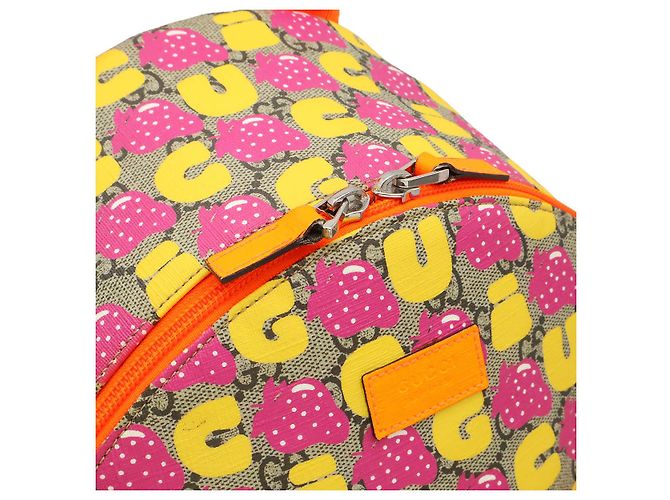 Zaino Gucci GG Supreme Marrone Beige - vista 6