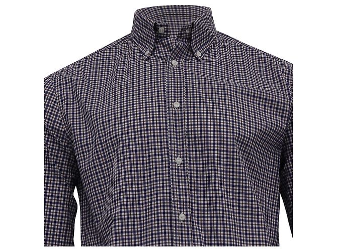 Camicia a quadri con bottoni Brunello Cucinelli in cotone multicolore - vista 2