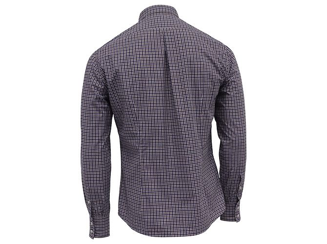Camicia a quadri con bottoni Brunello Cucinelli in cotone multicolore - vista 4
