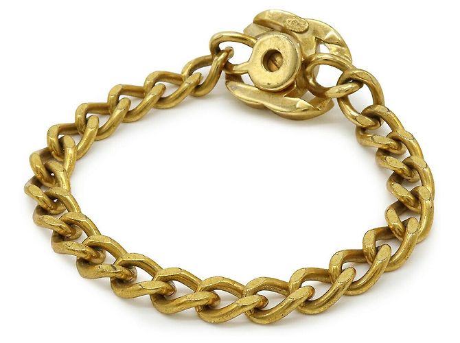 Timeless Bracciale a Catena Coco Mark di Chanel D'oro Metallico - vista 2