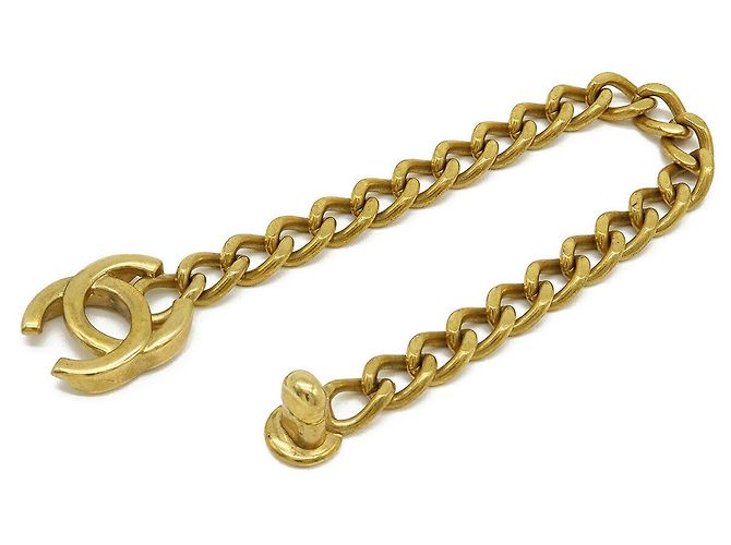 Timeless Bracciale a Catena Coco Mark di Chanel D'oro Metallico - vista 4