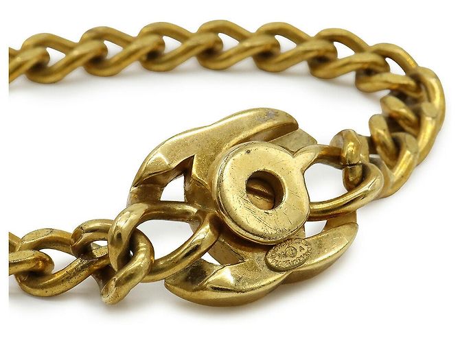 Timeless Bracciale a Catena Coco Mark di Chanel D'oro Metallico - vista 5