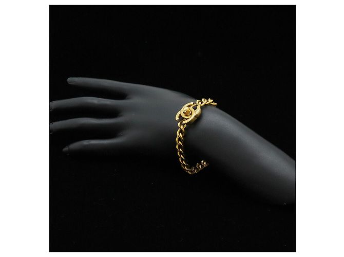 Timeless Bracciale a Catena Coco Mark di Chanel D'oro Metallico - vista 6